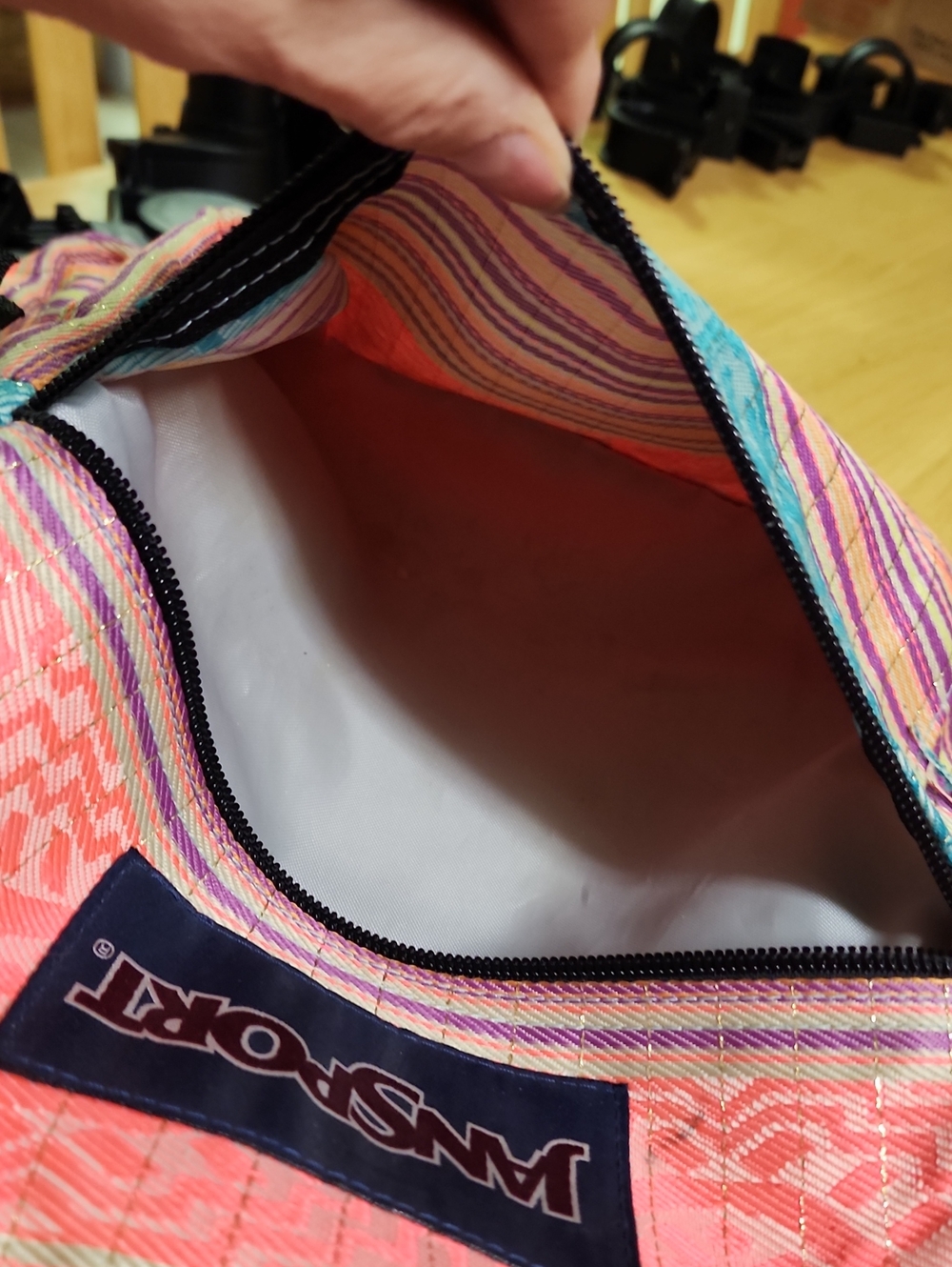 JanSport Big Student Backpack Aztec Geometric Tribal Striped Multi-Color BohoEUC - Picture 9 of 16